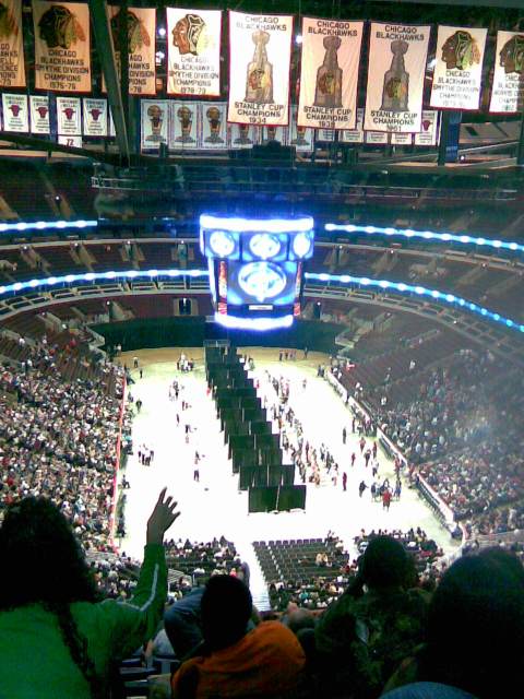 The partitioned audition area