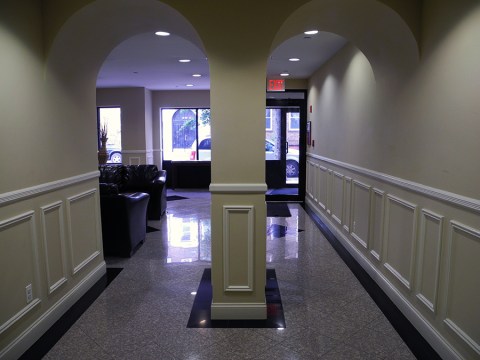 View from the elevator