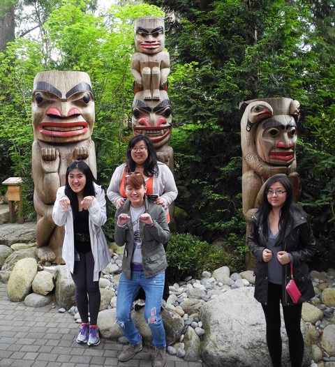 Things we are not talented at: imitating totem poles
